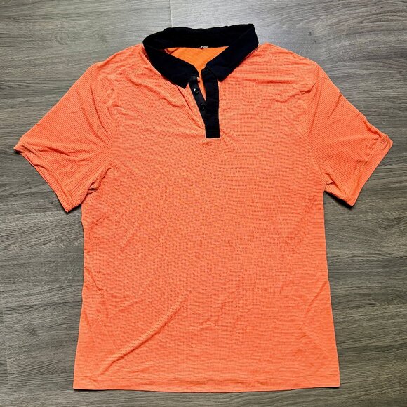 Lululemon Men's Precision Polo - Orange - Picture 1 of 5